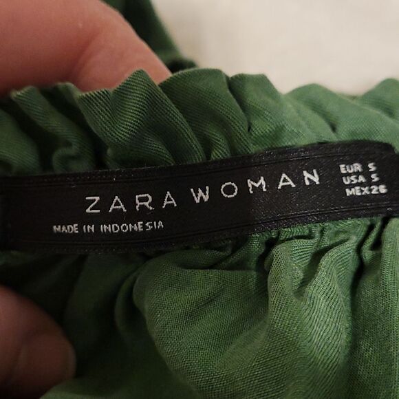 Zara woman Green dress - Picture 4 of 4